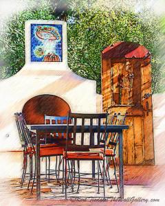 Spanish Patio - Two Slightly Different Perspectives