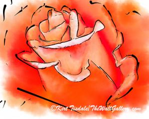 Soft Abstract Roses - Featured Art Prints